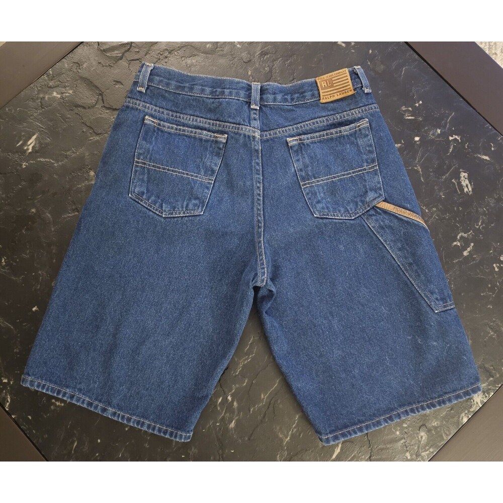 Polo Jeans Co Ralph Lauren Y2K Jorts Jean Shorts Baggy Boys 18 Youth 30 Vintage
